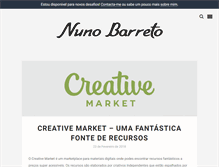 Tablet Screenshot of nunobarreto.com